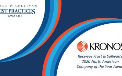 Kronos Applauded by Frost & Sullivan for Its Flagship Human Capital Management Solution, Workforce Dimensions™
