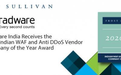 Radware Commended by Frost & Sullivan for Its Diverse Portfolio of WAF and Anti-DDoS Solutions for the Indian Market