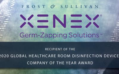 Frost & Sullivan Recognizes Xenex with 2020 Global Company of the Year Award; LightStrike Robots Dominate Healthcare Room Disinfection Devices Market