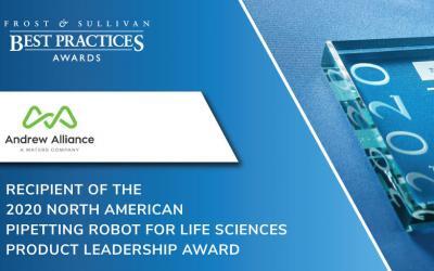 Andrew Alliance Earns Acclaim from Frost & Sullivan for Its Innovative Pipetting Robot, Andrew+