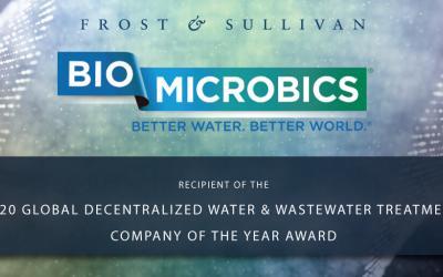 BioMicrobics Acclaimed by Frost & Sullivan for Its Continuous Innovation-led Growth in the Water and Wastewater Treatment Market