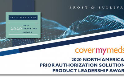 CoverMyMeds Lauded by Frost & Sullivan for Seamlessly Connecting the Healthcare Network with Its Industry-leading ePA Platform
