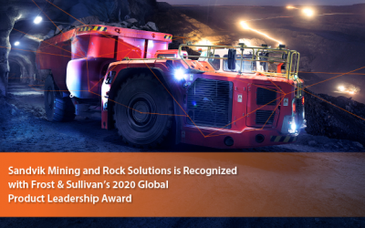 Sandvik Lauded by Frost & Sullivan for Enabling Automation and Digitalization in Underground and Surface Mining with its AutoMine® and OptiMine® Portfolio.