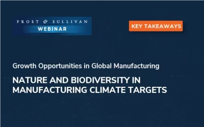 Are you integrating nature and biodiversity initiatives to spur growth and meet manufacturing climate targets?